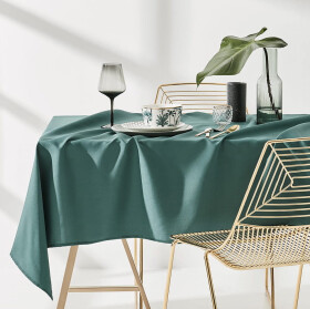 DumDekorace Ubrus na stůl v zelené barvě bez potisku 130 x 180 cm