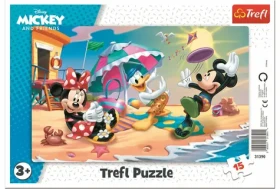Trefl - Puzzle - Mickey a Minnie: Zábava na pláži