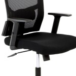 Kancelářská židle, houpací mechanismus, černá síťovina, KA-B1013 BK