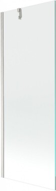 MEXEN/S - Next vanová zástěna FIX 70 x 150, transparent, nikl kartáčovaná 895-070-000-00-00-97