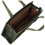 Módní dámský koženkový set kabelek Shanya, tmavě zelený