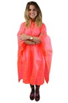 Poncho PVC neonová, Pidilidi, PL0066-17, oranžová