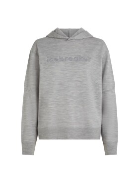 ICEBREAKER Wmns Merino 360 RealFleece Elemental LS Hood, Metro Heather (vzorek) velikost: S