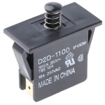 C & K Switches U811J85W3GE223 tlačítko 120 V, 28 V/DC 1 A 1x zap/(zap) červená (š x v) 15.24 mm x 12.70 mm 1 ks Bulk