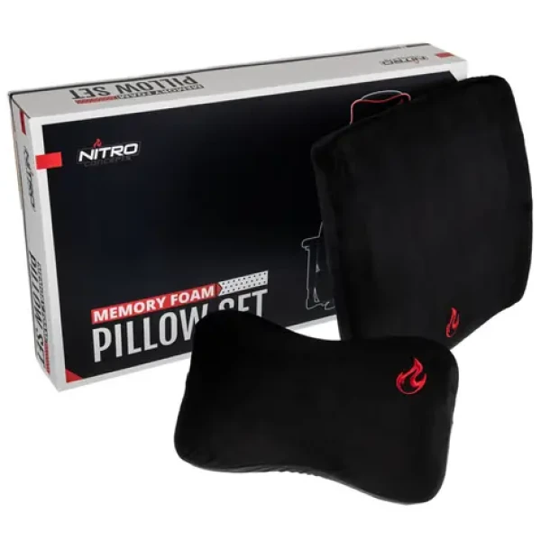 Nitro Concepts Sada polštářů z paměťové pěny černo-červená / pro židle Nitro Concepts (NC-PST-MF-002)