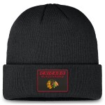 Fanatics Pánská zimní čepice Chicago Blackhawks NHL Authentic Pro Cuffed Knit Hat - Black
