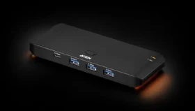 Aten 2x4-Port USB 3.2 Gen 1 černá / USB rozbočovač / 8 portů / Type-A + Type-C (US4324-AT)