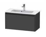 DURAVIT - Ketho.2 Umyvadlová skříňka 44x81x39 cm, 1 zásuvka, grafit mat K25056049490000
