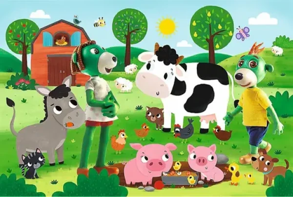 Trefl - Puzzle - Treflíci na farmě MAXI
