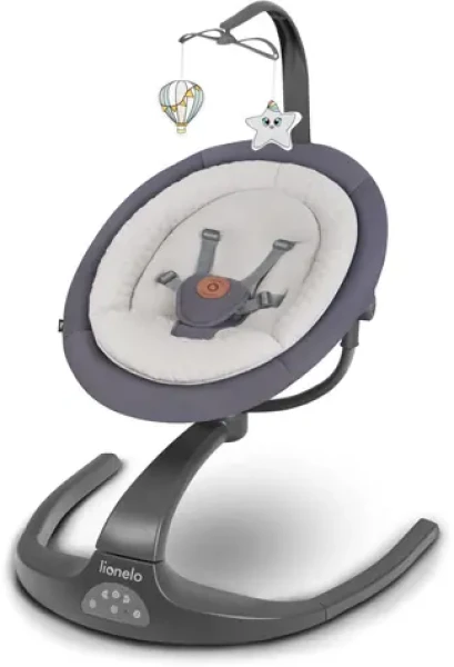 LIONELO Kojenecké lehátko 2v1 Rina Grey Concrete (LO-RINA GREY CONCRETE)