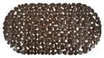 MSV GALETS protiskluzová podložka do vany hnědá / PVC / 99 x 39 cm