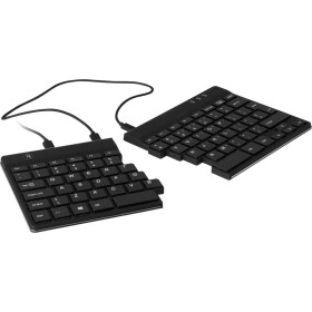 R-GO Tools Split USB klávesnice belgická, AZERTY černá flexibilita, ergonomická