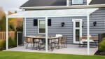 Hliníková pergola LanitPlast Wall 43 FSX bílá + čirý PC
