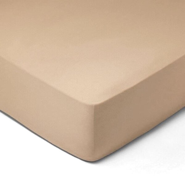 DekorTextil Jersey napínací prostěradlo capuccino ROZMĚR: (š/d/v) 100 x 200 x 20 cm