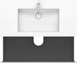 DURAVIT - L-Cube Skříňka s umyvadlem 50x100x48 cm, 2 zásuvky, bílá mat LC6928O1818