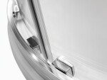 BESCO - Čtvrtkruhový sprchový kout MODERN CHROM 190 - Barva rámu - Chrom/Leštěný hliník (ALU), Rozměr A - 90, Rozměr B - 90, Rozměr C - 190, Směr zavírání - Univerzální Levé / Pravé, Výplň - Fume bezpečnostní sklo - 6 mm BO290CTVRTCG