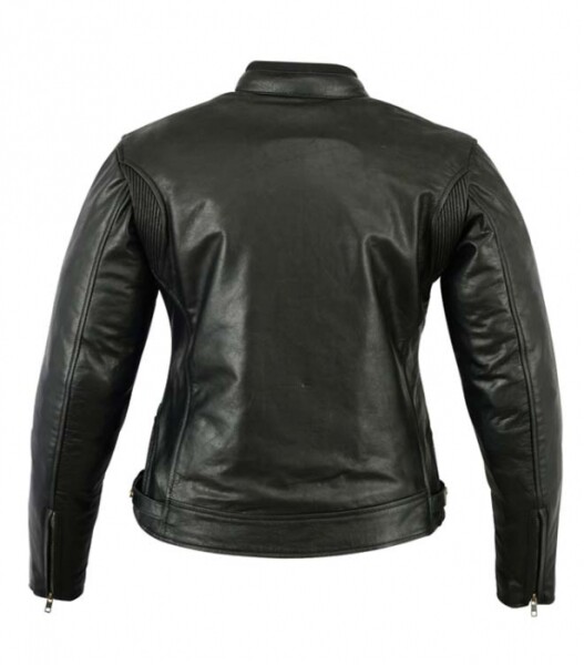 Dámská Kožená Bunda Fiora Brixton Černá Velikost: