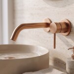 REA - Podomítková umyvadlová baterie Clif Brush Copper REA-B5842