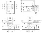 DURAVIT - ME by Starck Závěsné WC pro bideotvé sedátko SensoWash, Rimless, s WonderGliss, alpská bílá 25295900001