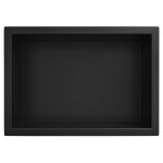 CERANO - Zápustná polička/nika s okrajem do obkladu - černá matná - 30x20x10 CER-417449