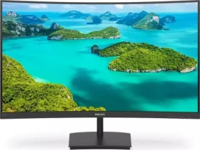 23.6 PHILIPS 241E1SC / VA / 1920 x 1080 / 16:9 / 4ms / 3000:1 / 250cd-m2 / VGA+HDMI / Curved (241E1SC/00)
