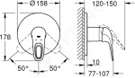 GROHE - Eurostyle Sprchová baterie pod omítku, chrom 24048003