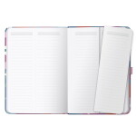 Busy B Diář na 17 měsíců Floral 2026/27, růžová barva