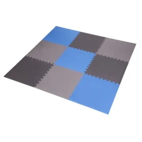 One Fitness MP10 Ochranná puzzle podložka modro-šedá (5907695592054)