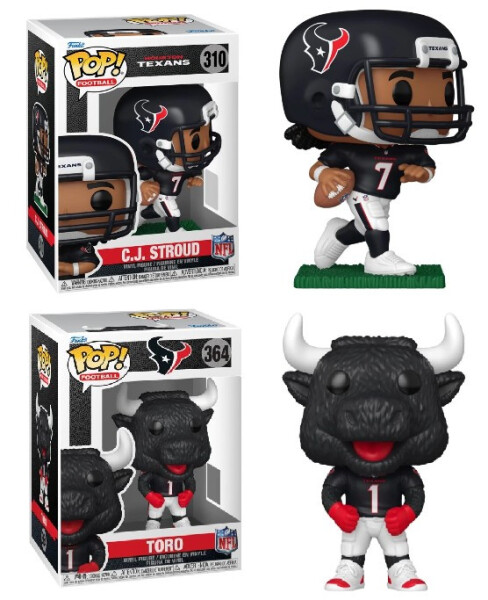 Funko Figurka POP! CJ Stroud #7 & Toro Houston Texans NFL Combo