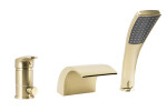 REA - Třídílná vanová baterie RIVEN Brush Gold REA-B0494