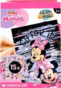 Kniha vyškrabávacích obrázků Disney Minnie A5