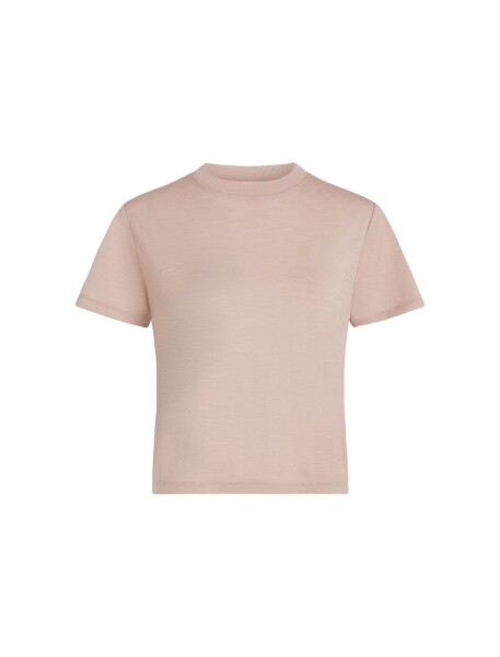 Dámské merino triko s krátkým rukávem ICEBREAKER Wmns 150 Tech Lite III SS Crop Tee, Pink Quartz velikost: S