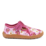 Dívčí plátěné barefoot přezůvky CANVAS T-BAR FLOWERS Froddo G1700439-4 - 31