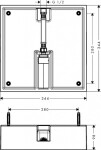 HANSGROHE - Montážní tělesa Základní těleso pro horní sprchu Raindance E, 400x400 mm 26254180