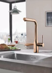 GROHE - Essence Dřezová baterie s výsuvnou sprškou, Warm Sunset 30270DA0