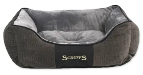 SCRUFFS Pelech Chester Box Bed šedá / Velikost S / 50 x 40 cm / Žinylka / Hranatý s bočnicemi (974-01175)