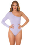 Sexy Koucla Musthave Basic Body na jedno rameno lilac Einheitsgroesse