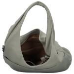 Módní dámská koženková kabelka na rameno Lucyna, šedá