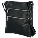 Stylová dámská koženková crossbody kabelka Melisandra, černá