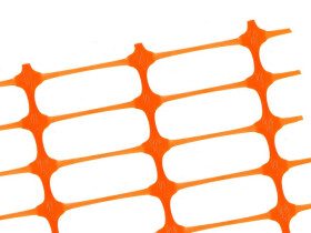 Bezpečnostní síť oranžová – Safety net - 110 g/m², oko 45×100 mm, 1,2×50 m [60 m²]