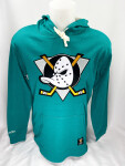 Mitchell Ness Pánská Mikina Anaheim Ducks Thermal Lightweight Hoodie Vintage Logo Velikost: