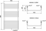 MEXEN/S - Apollo radiátor + topná tyč 860 x 450 mm, 600 W, bílá W117-0860-450-2600-20