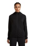 Dámská merino mikina ICEBREAKER Wmns 150 MerinoFine Ace LS Zip Hoodie, Black velikost: L