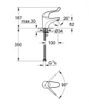 GROHE - Euroeco Special Páková umyvadlová baterie, chrom 32789000