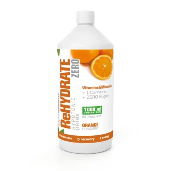 Iontový nápoj ReHydrate ZERO - GymBeam (pomeranč, 1000 ml) (113485-2-orange-1000ml)