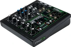 Mackie ProFX6v3 černá / Mixážní pult / 6 kanálů / USB-C / Bluetooth / Phantomové napájení 48V (ProFX6v3)