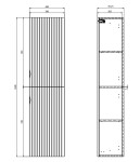 CERSANIT - NÁBYTKOVÝ SLOUPEK TIRSO FJORD DSM S1015-025