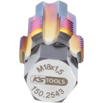 KS Tools 150.2543 univerzální prořezávač závitů M18 x 1.5 Speciální nástrojová ocel 1 ks