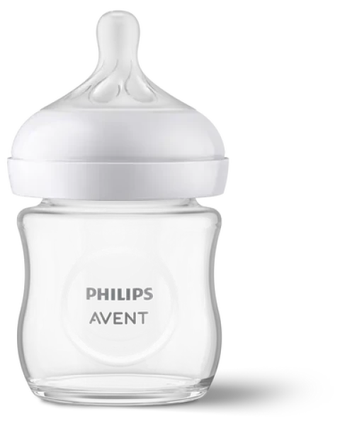 Philips Avent Natural Response SCY930/01 průhledná / Dětská lahvička / sklo / 120 ml / 0m+ (SCY930/01)