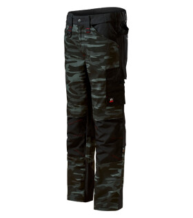 Vertex Camo pracovní kalhoty pánské camouflage dark gray 62